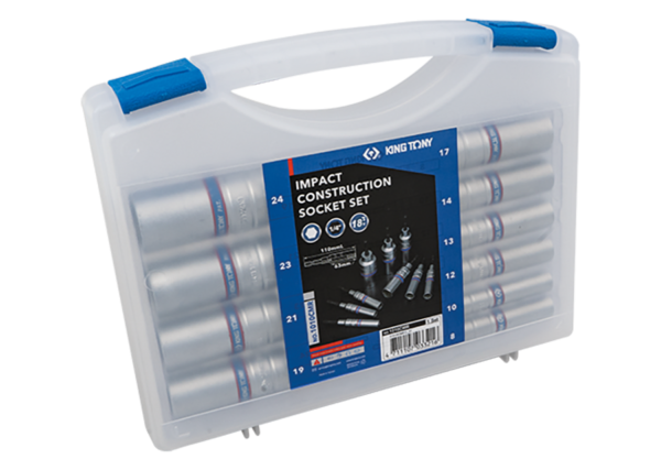 1010CMR_01 Coffret de douilles longues pour visseuse 6pans 1/4" - 10 pièces