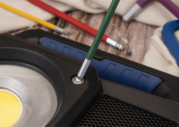 Jeu de 9 clés mâles extra longues "Ball Point" à code couleur