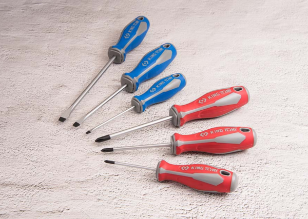 Jeu de 6 tournevis Phillips et à fente