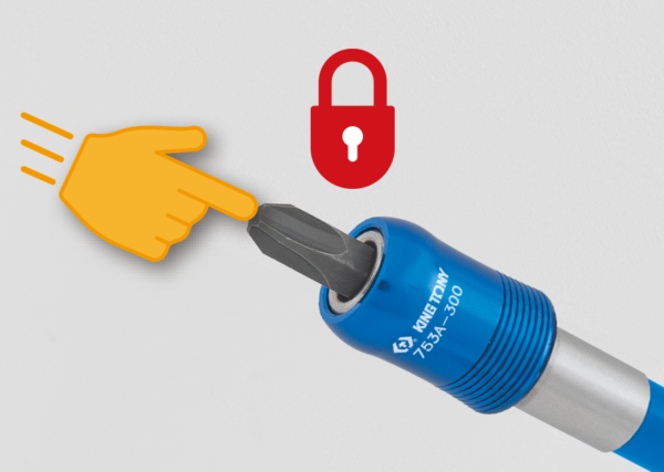 753A300_02 Porte embout magnétique 1/4" 300mm