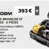 QB0808M COFFRET DE BROSSEUSE ET ACCESSOIRES - 6 PIÈCES