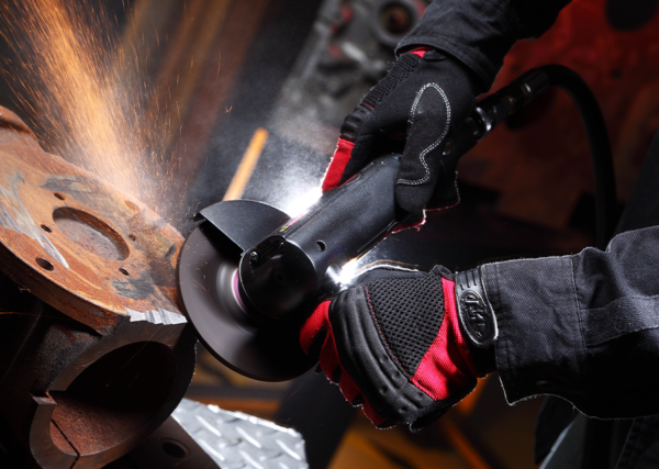 MEULEUSE D'ANGLE AVEC RÉGULATEUR À LEVIER